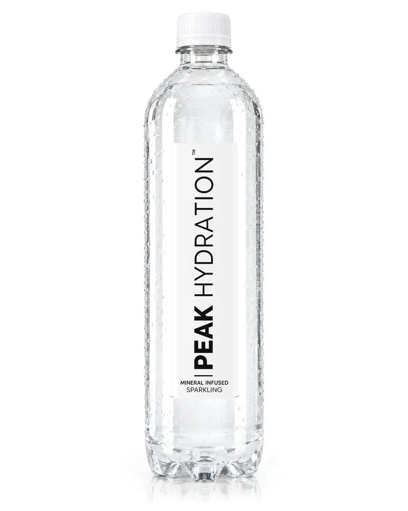 Peak Hydration sparkling mineral-infused water, 1 litre bottle