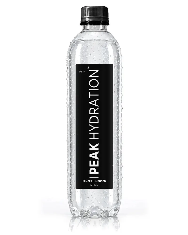 Peak Hydration still mineral-infused water, 500ml bottle